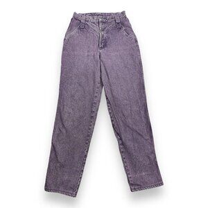 Vtg Rocky Mountain Purple High Wasted Jeans Bareback Western Rodeo 32/13 (26x32)
